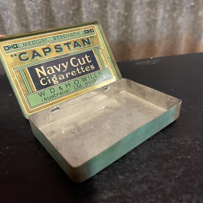 capstan cigarettes for sale CAPSTAN NAVY CUT CIGARETTES Tobacco Vintage Australian Tin