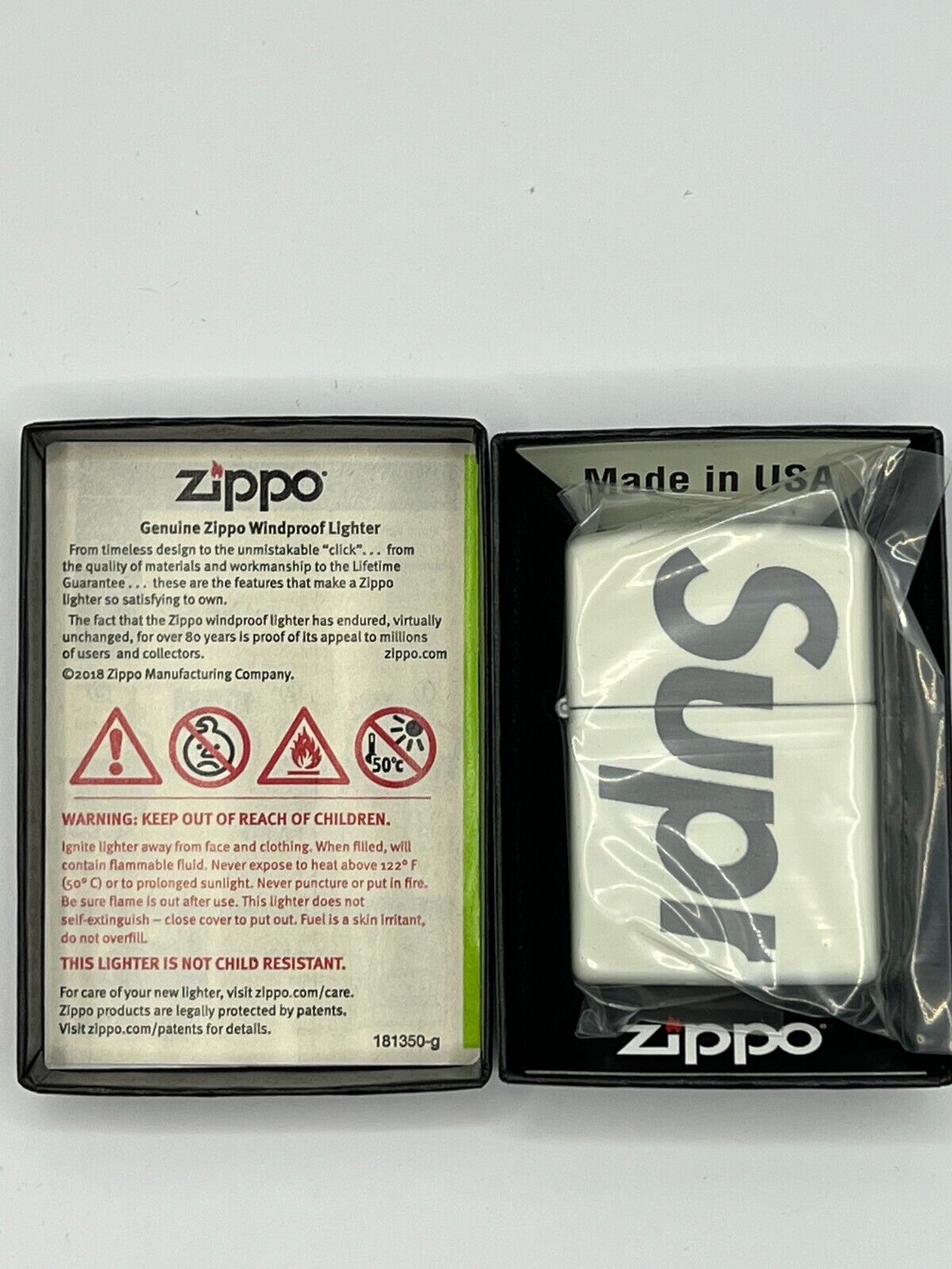 Supreme+Glow+in+The+Dark+Zippo+49193+Ss20 for sale online | eBay