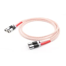 Pair Hifi 8TC 7N OCC Pure Copper Balance XLR Audio Interconnect Cable Male to F