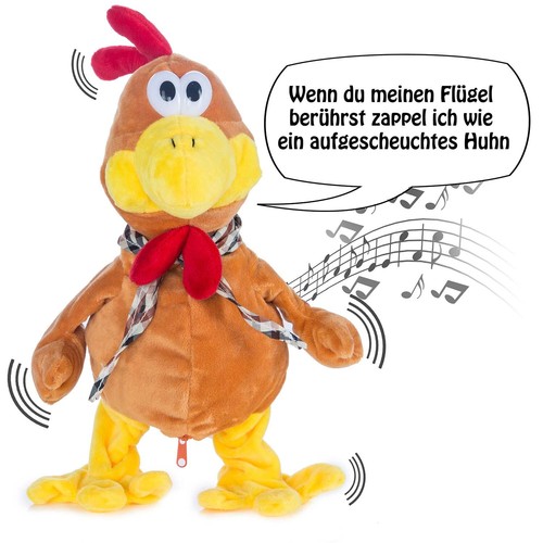 Tanzender & Sprechender Papagei mit Aufnahme - Verrücktes Huhn flattert & tanzt - Bild 2 von 7