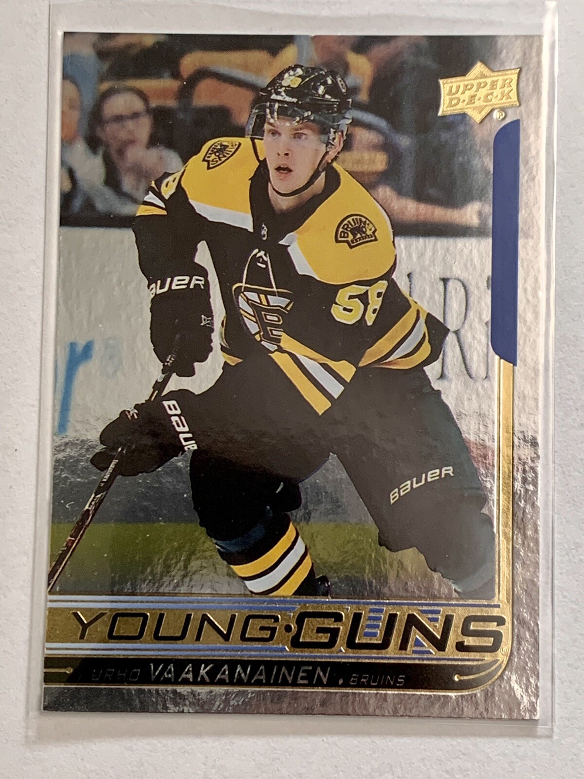Urho Vaakanainen 2018-19 UPPER DECK #468 YOUNG GUNS Silver Foil - Bruins Ducks-A