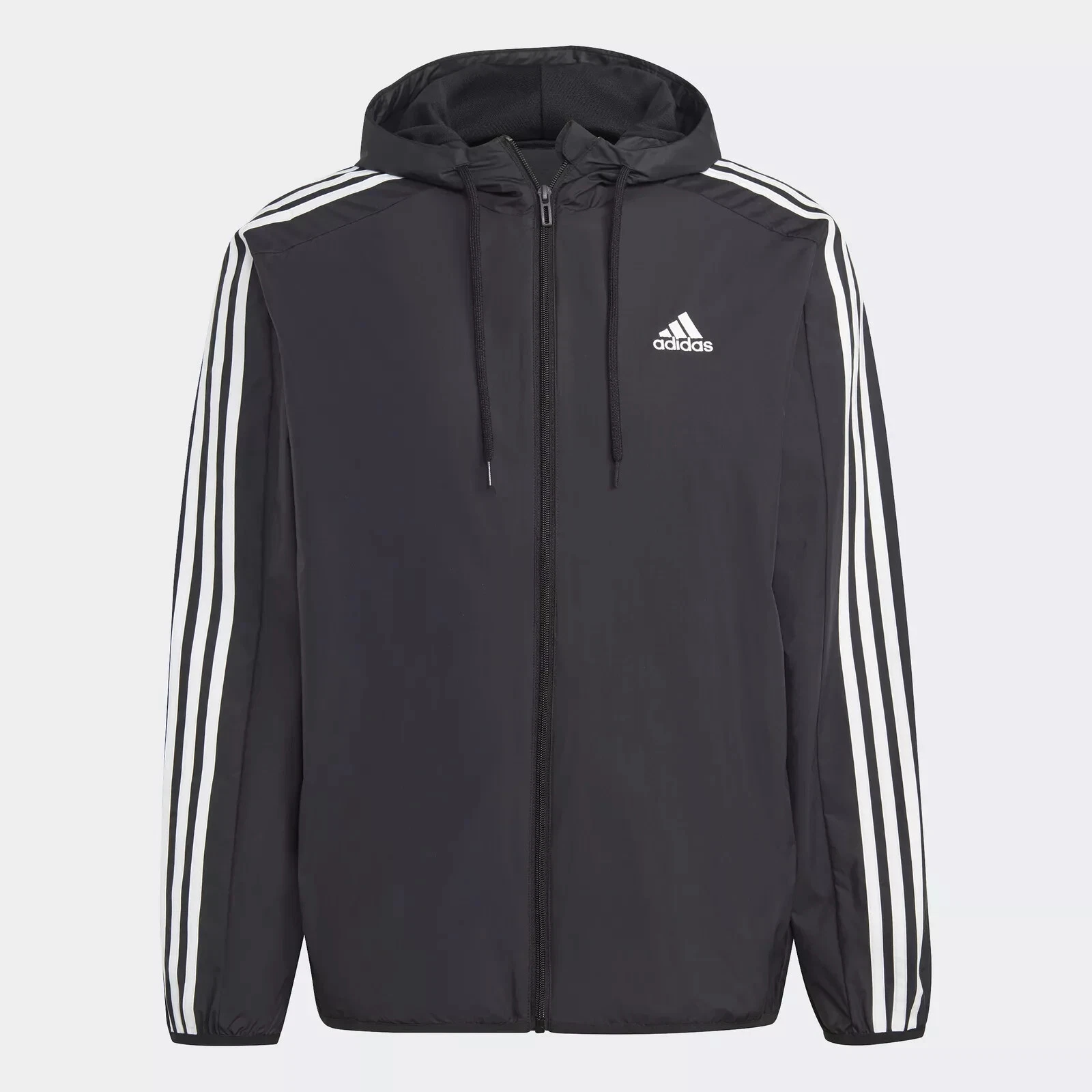 adidas men Essentials Woven 3-Stripes Windbreaker Black Men's Large
Opens in a new window or tab