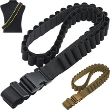 Tactical Shotgun Shell Ammo Belt with Quick Release Buckle Holds Up To 27 Shells