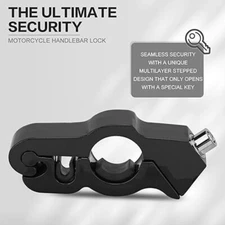 Motorcycle Handlebar Lock Anti-Theft Grip Throttle Security Bike Scooter ATV