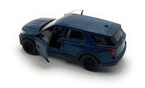 Model Car Ford Explorer SUV 1:34-39 Blue Miniature Vehicle - Picture 3 of 4