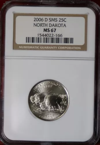 2006 D Washington North Dakota State Quarter  NGC MS67 ~FREE SHIPPING~ #459