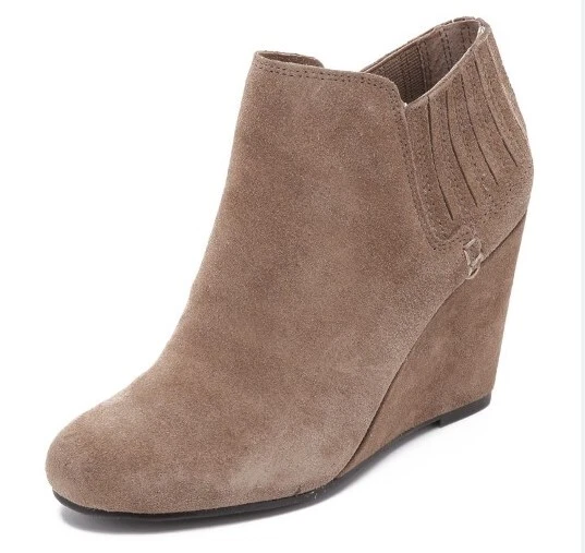 Dolce vita suede shop wedge booties