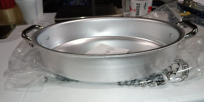 Pentole Agnelli Aluminiumpfanne 4,1 L – Niedriger Auflauf, 3 Mm Dick, Mit 2 Griffen