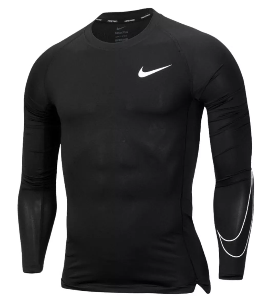 Nike Pro Dri-fit Athleisure Casual Sports Round Neck Breathable Long  Sleeves T-Shirt 'Black' - DD1991-010