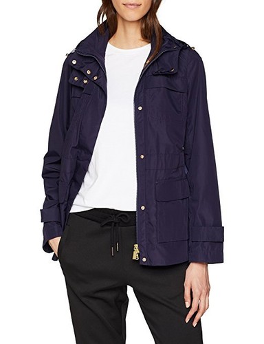 Geospirit Mujer Mayra Abrigo Chaqueta Azul Talla Pequeña EU 40 Nuevo con Etiquetas