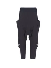 adidas Y-3 by Yohji Yamamoto Women's Black Harem Jersey Sarouel Pants Size S