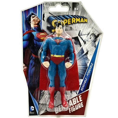 SUPERMAN FIGURE 14cm DC COMICS NJCROCE BENDABLE POSEABLE NEU OVP SPIELZEUG 3951