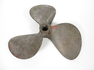 Vintage Brass Michigan 12 X 10 Boat Propeller Prop Tapered Shaft