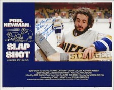 Yvone Barrett REAL hand SIGNED Slap Shot Movie Photo #2 COA Autographed
