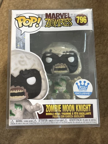 Funko Pop! Vinilo: Marvel - Zombie Moon Knight - (Exclusivo) #796 - Con protector