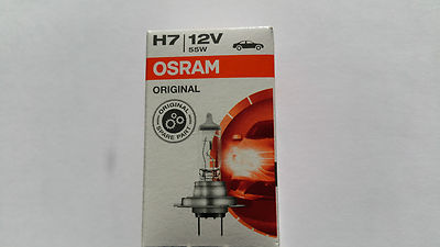 1 Stück Osram H7 Glühbirne PX26d 12V 55W Original SPARE PART 64210 Lampe