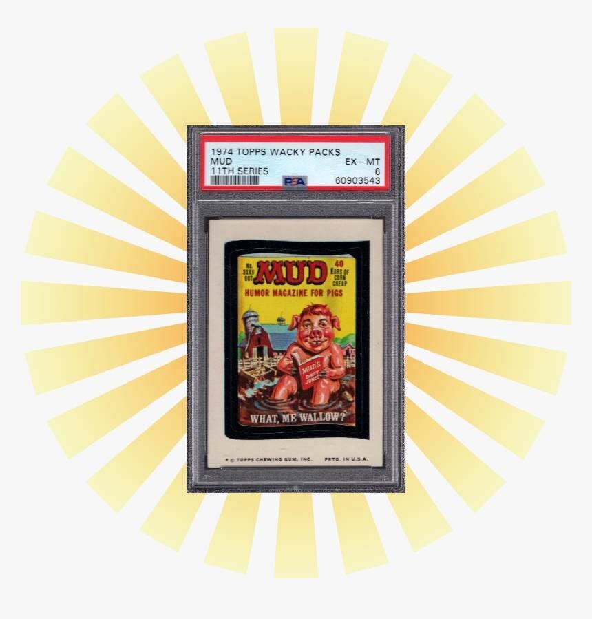 Vintage 1974 Novelty Topps Wacky Packages MUD Magazine Joke Fun