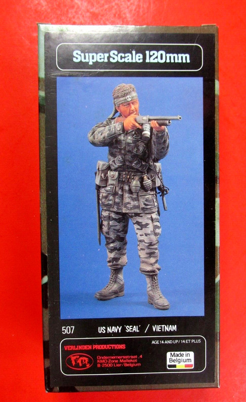 VERLINDEN MODEL 507 US NAVY SEAL VIETNAM 60S DETAILED NIB NOS ORIGINAL RARE OLD