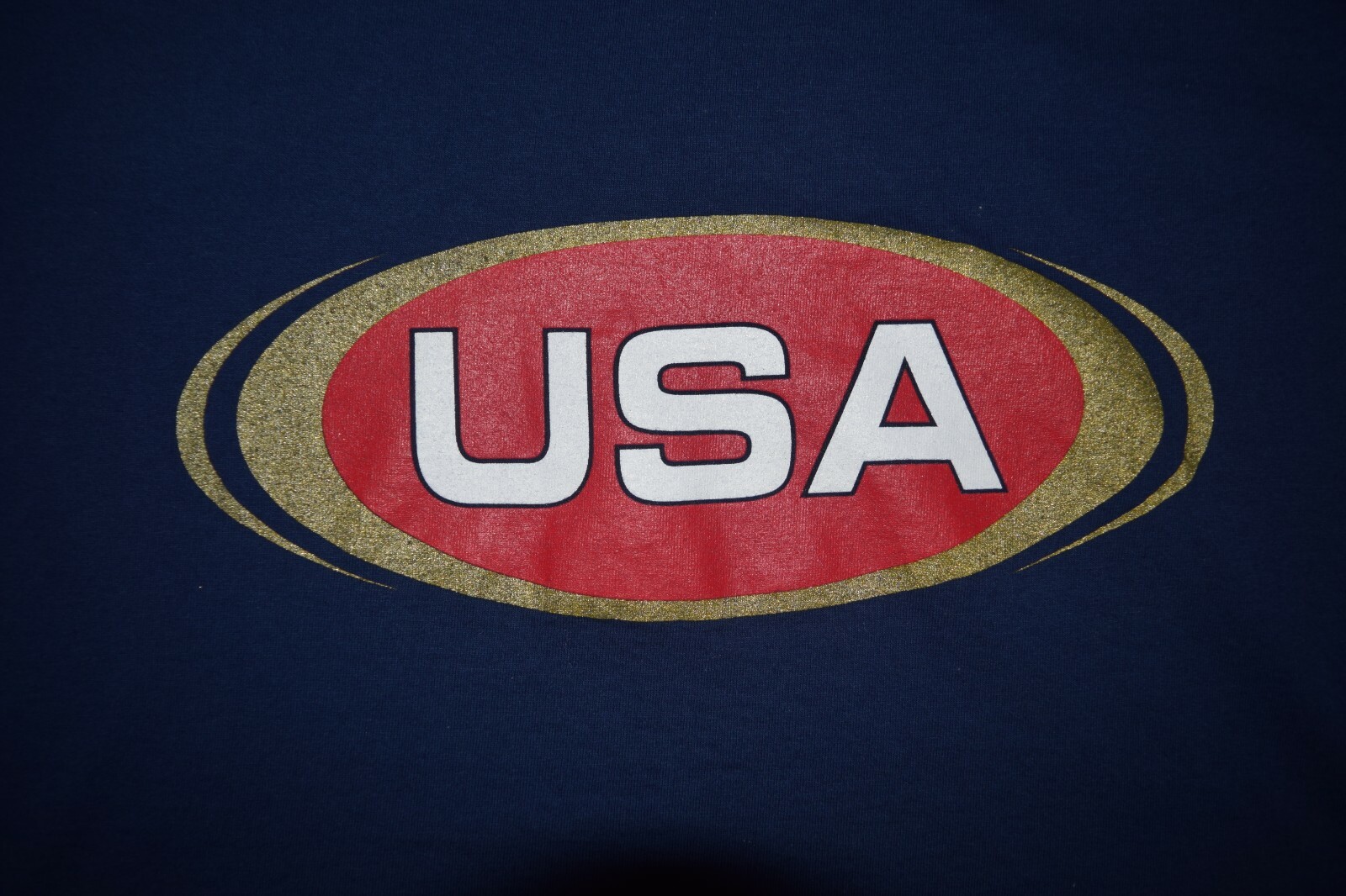 Nike Track & Field Graphic Navy TShirt Tee Extra Lar… Gem