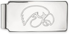 Sterling Silver University of Iowa Money Clip by LogoArt