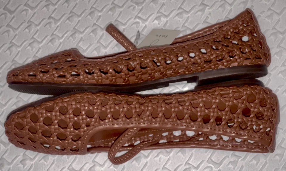 JOIE волнистый коричневый открытый плетение балетки туфли новый женщин размер 7,5 - Изображение 4 из 4