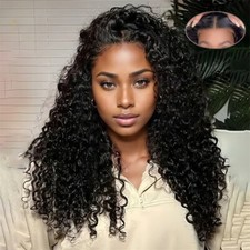 5x5 Hd Lace Frontal Curly Glueless Wigs Human Hair Brazilian 4x4 Deep Wave Wig