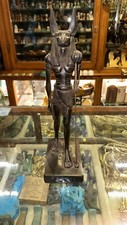 Alte ägyptische Anubis Statue - handgefertigte pharaonische Replik - Höhe 12 ...