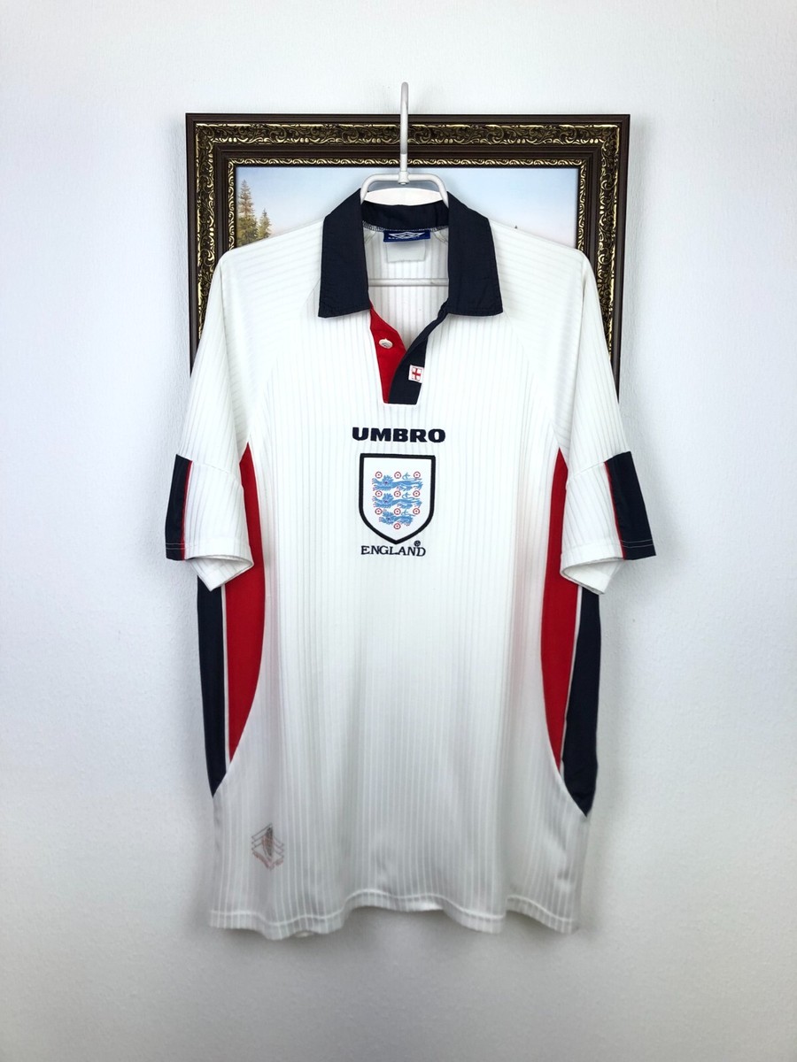 ウェア 97-98 UMBRO England Football Shirt #17 M England Home football shirt 1997 Soccer Umbro Jersey Mens Trikot