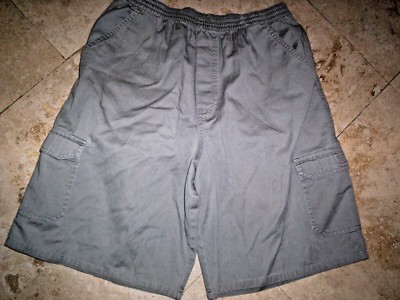 BOYS COVINGTON ALL ELASTIC WAIST CARGO SHORTS 26-28 WAIST, 21