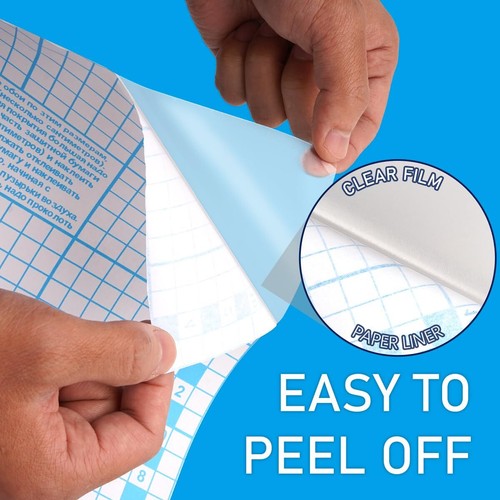 Clear Contact Paper Roll Books 17.5 in x 5 ft Self Adhesive Book Cover Paper - Picture 4 of 7