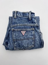 Vintage 1980  s Guess Jeans Mom High Waisted Size 27 Denim USA Read Runs Small 25