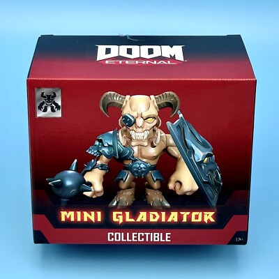 Doom Eternal Mini Gladiator Figure Sticker Collectible Polyresin