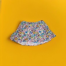 Land  s End Active Skort Rainbows Sunshine Flowers Unicorns Ruffle XL