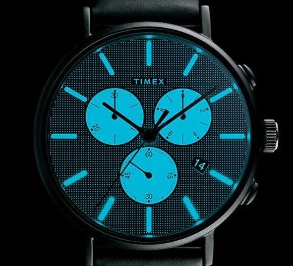 TIMEX Weekender Fairfield TW2R97700 Cronógrafo - Acero Inox - Cuero Becerro Azul - Imagen 2 de 2