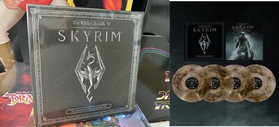 Skyrim Ultimate Edition Vinyl Record Soundtrack 4 LP Paarthurnax Variant Box Set