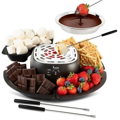 Kusini 2 in 1 Electric Fondue Set & Smores Maker Tabletop Indoor Kit