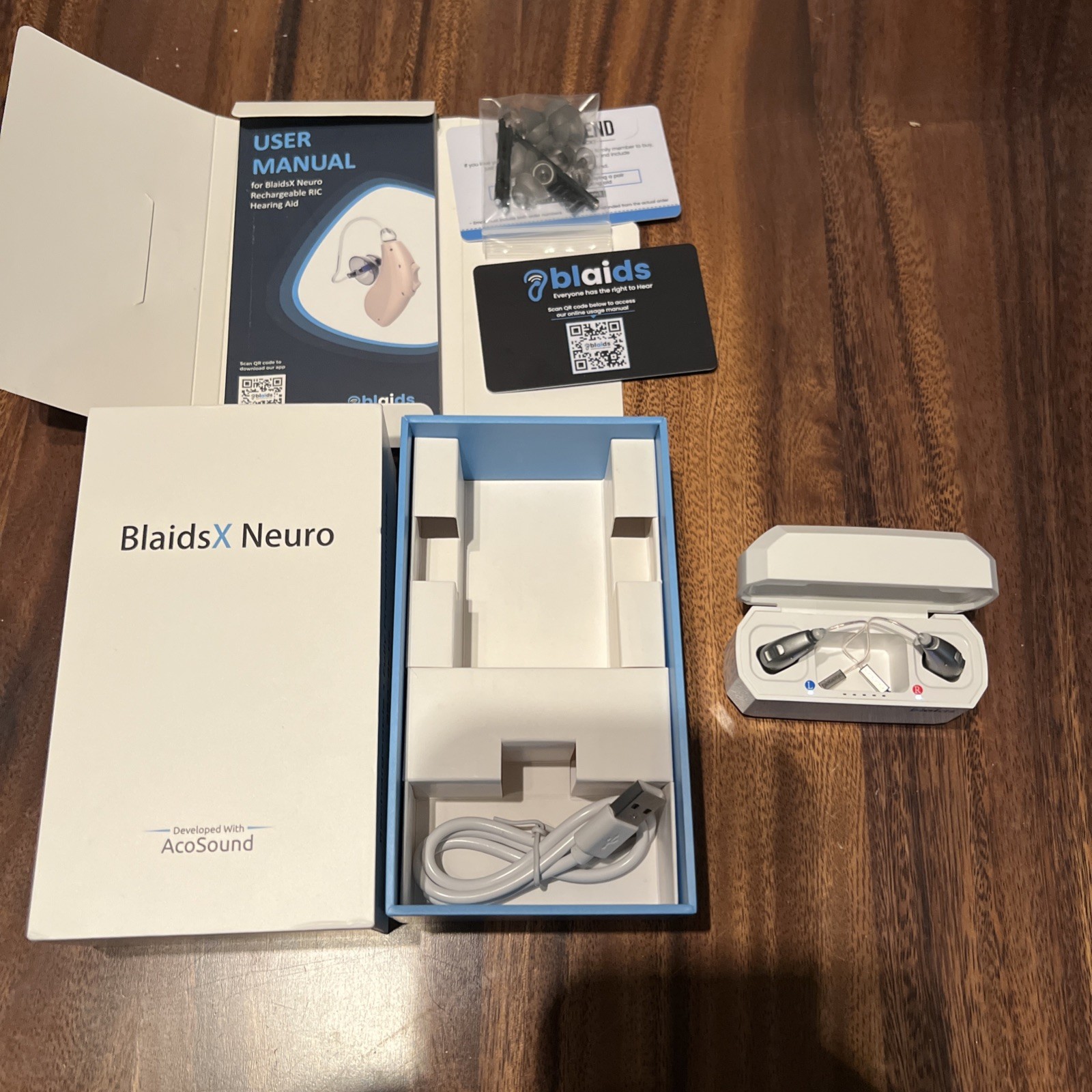 Blaidsx Neuro Rechargeable Ric + Programmable Hearing Aids