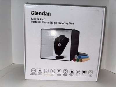 Glendan Folding Portable Photo Studio Light Box 12x12in Shooting Tent Box Kit