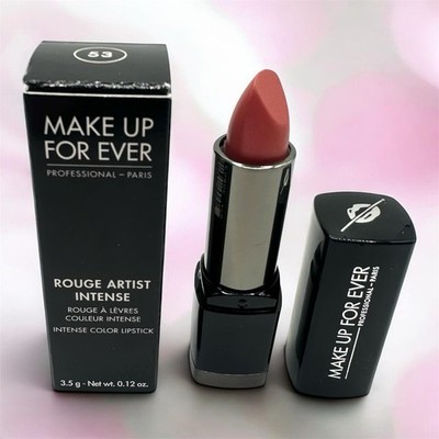Make Up For Ever Rouge Artist Intense Lipstick #53-Pearly Pink Copper-.12oz-NIB