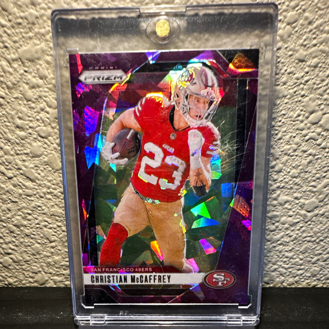 2024 Panini Prizm Christian McCaffrey #250 Purple Ice Prizm /225 49ers