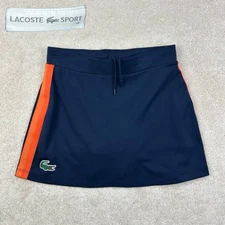 LACOSTE Sport Miami Open 2022 Women Uniform Navy Stretch JF4675 Pull On Skirt 34