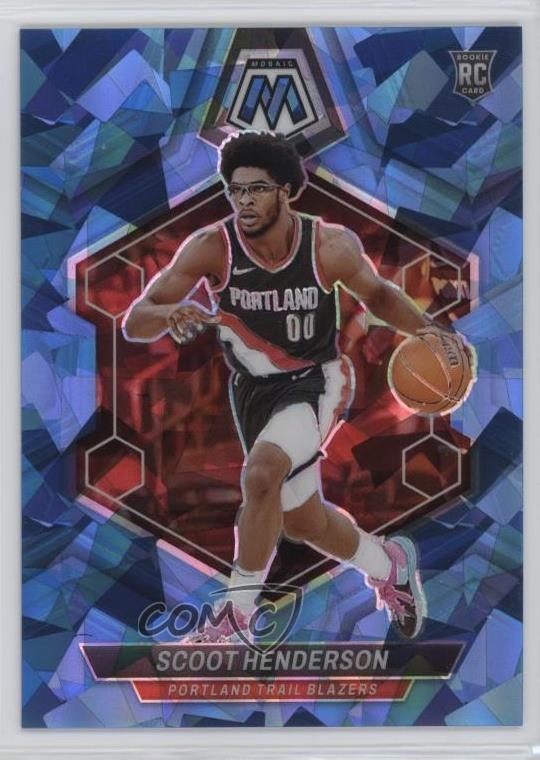 2023-24 Panini Mosaic Rookies Ice Mosaic Prizm 103/125 Scoot Henderson #216 rf2
