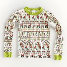 Hanna Andersson Grinch Pajama Top ONLY shirt Holiday Christmas PJ SIZE 10