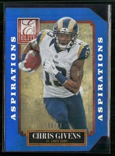 2013 Panini Elite #80 Chris Givens Aspirations Die Cut #/87