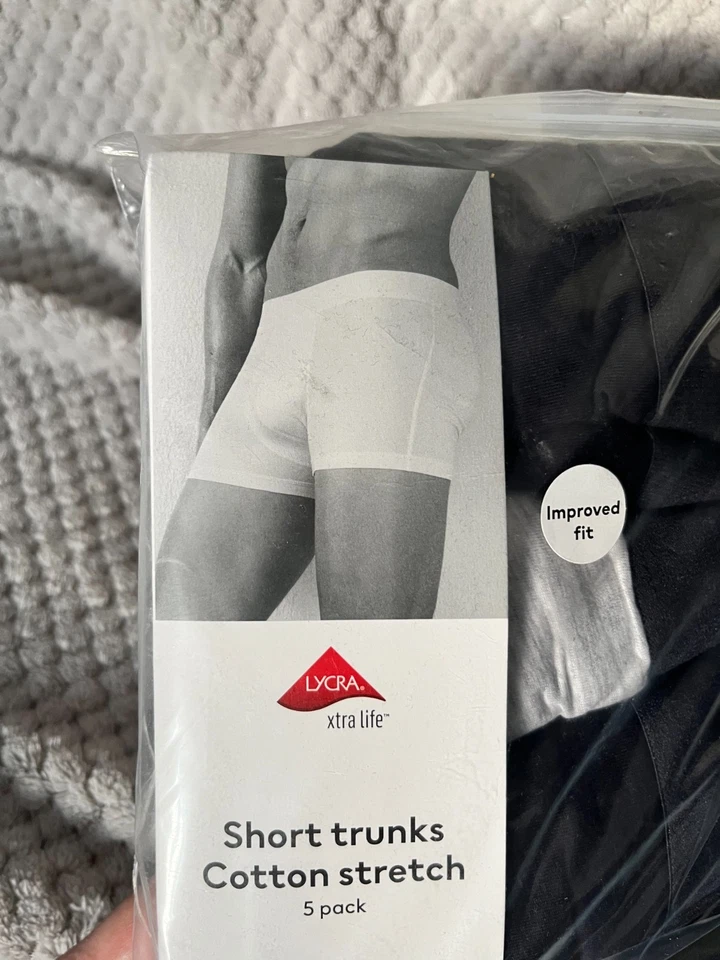 Paquete de 5 calzoncillos cortos de algodón elástico H&M LYCRA grandes Foto 2 de 4