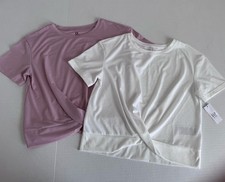 Gap Kids Girls Size M 8 Gapfit Twist Front Short Sleeve T-Shirts Lot of 2 New