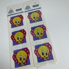 Vintage Baby Looney Tunes Lot x2 Tweety Bird Stickers NEW SandyLion