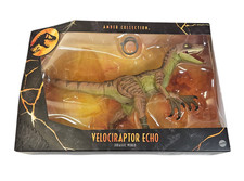 JURASSIC WORLD ECHO VELOCIRAPTOR DINOSAUR FIGURE AMBER COLLECTION PARK MISB 2020