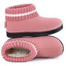 Women's Tender Pink Bootie Slippers 5 UK - Comfy, Non-slip