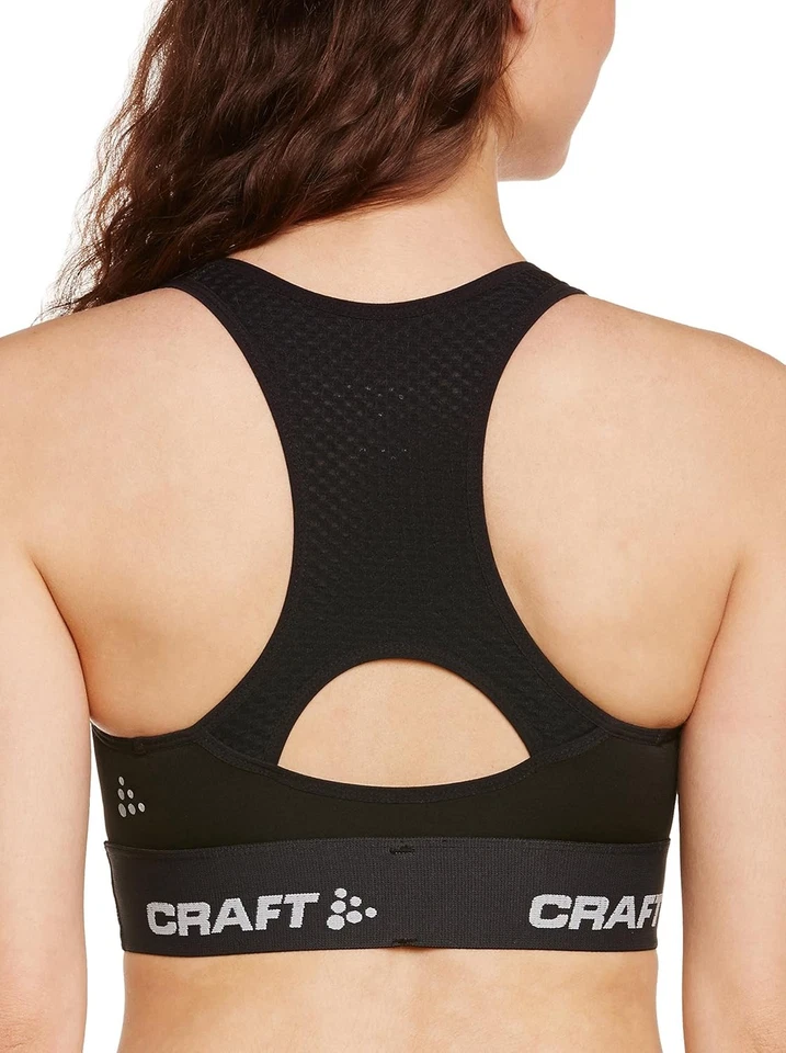 Sujetador deportivo artesanal para mujer Bustier, negro, XXS-D Foto 3 de 4